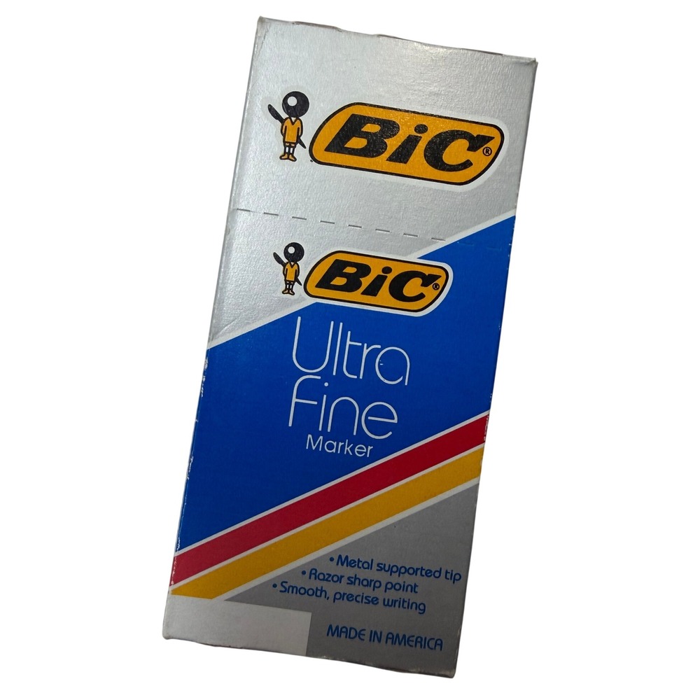 Vintage 1986 BIC Ultra Fine Marker Box I